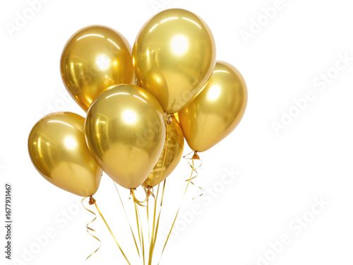golden party balloons
