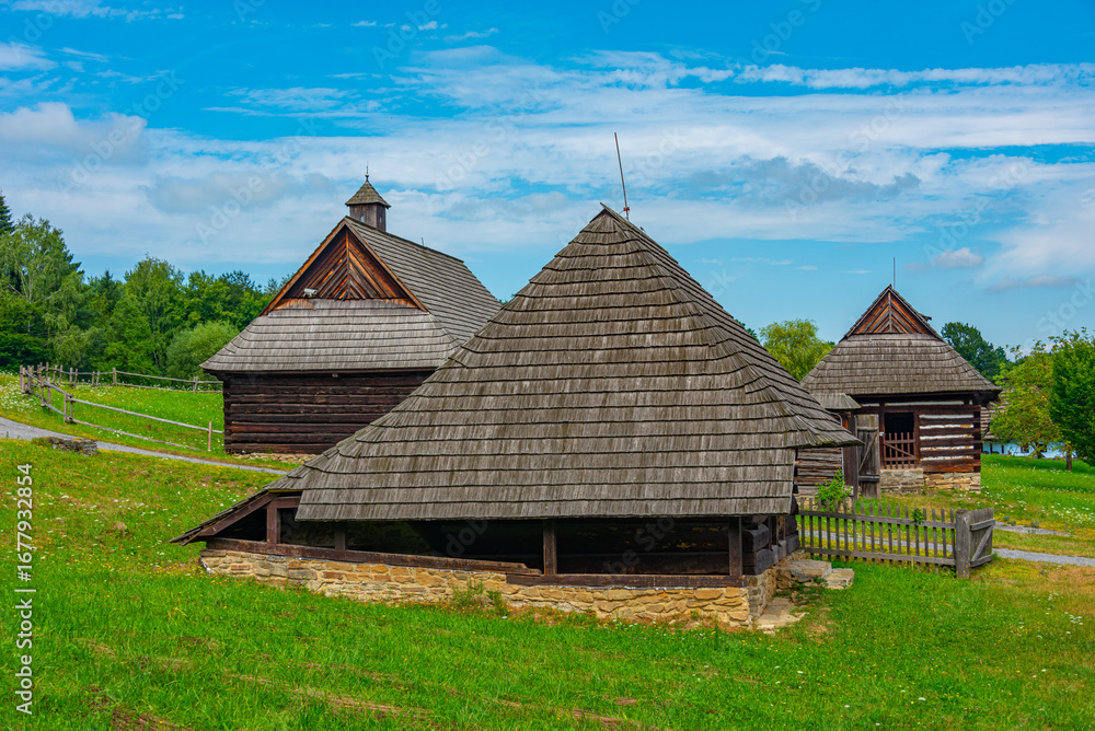 Obraz premium Open-air museum SNM - Museum of Ukrainian Culture in Svidnik, Sl