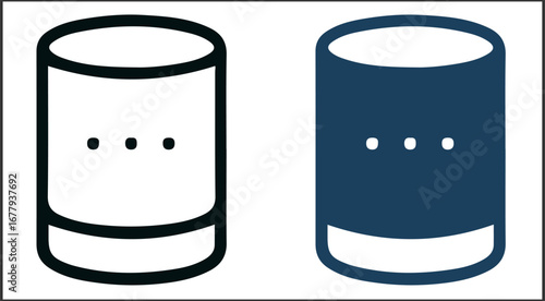 Minimal Smart Speaker Icon Set – Cylindrical Voice Assistant Symbols for Smart Home, AI Devices, and Tech UI Dashboards