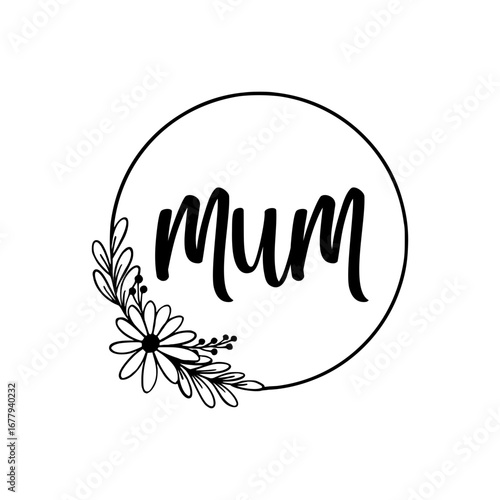 Mum Word Wreath