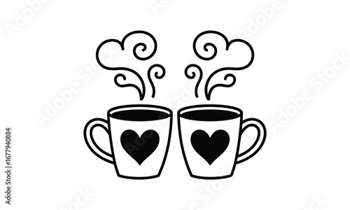 cup of coffee with heart