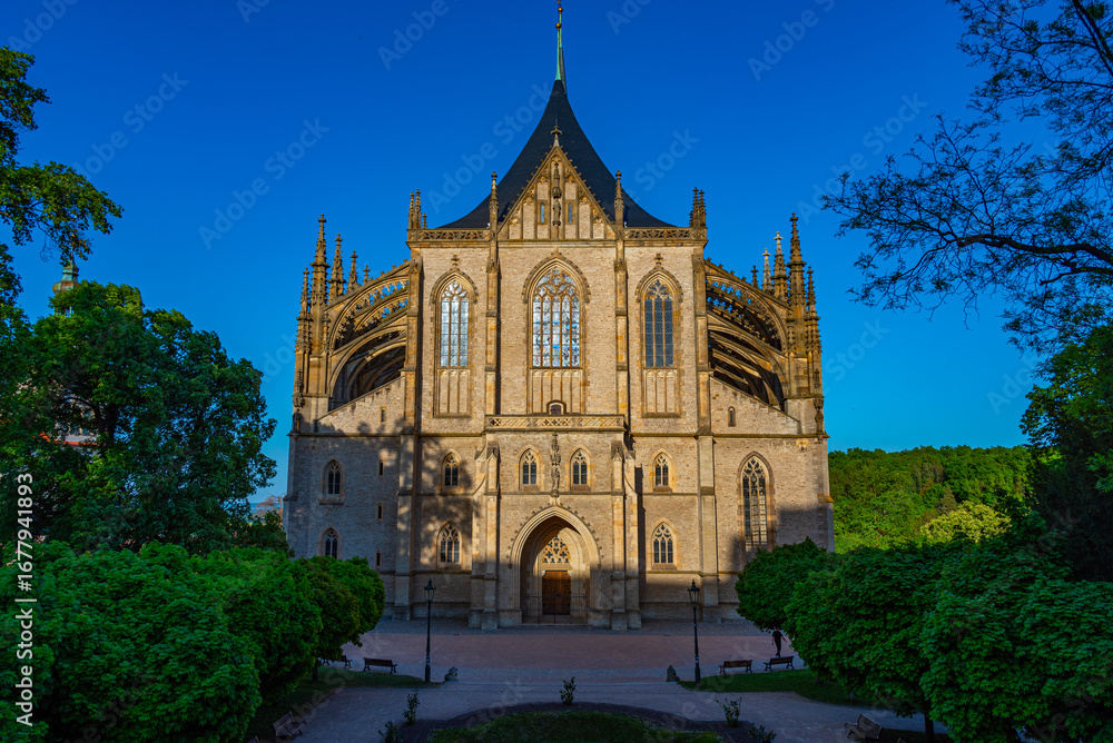 Obraz premium St Barbara's Cathedral in Kutna Hora, Czech republic