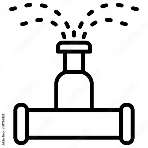 Automatic Watering Outline Icon