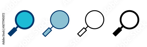 Search icon vector isolated on white background. Glass vector icon. search magnifying glass icon. Find