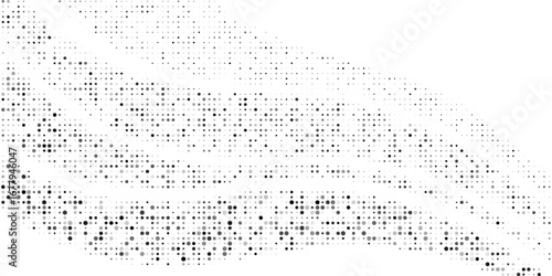 Abstract White and Green wave wide background banner