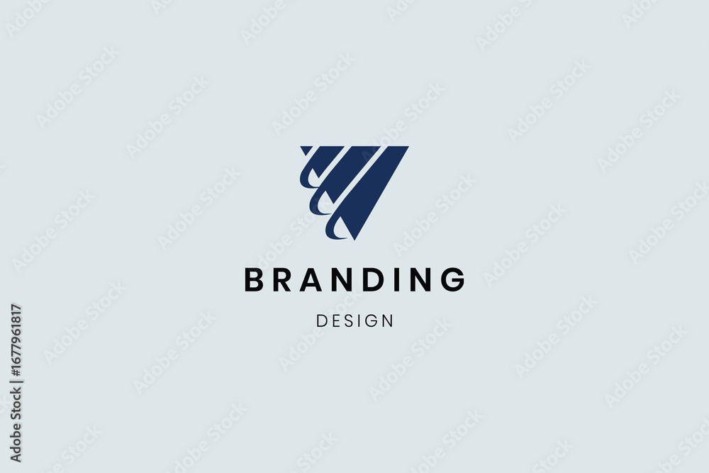 Obraz premium initial linear minimal letter 