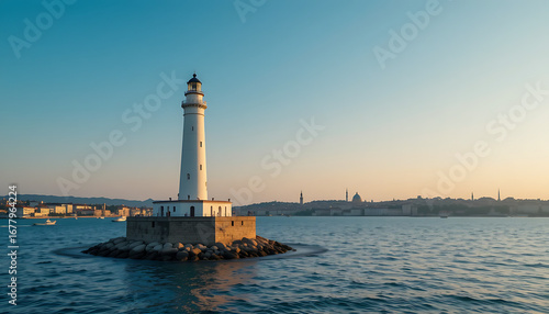 Wallpaper Mural lighthouse in the port Torontodigital.ca