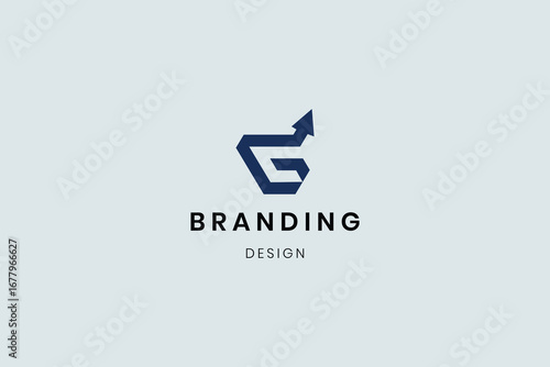 Letter G creative logo colorful rainbow design