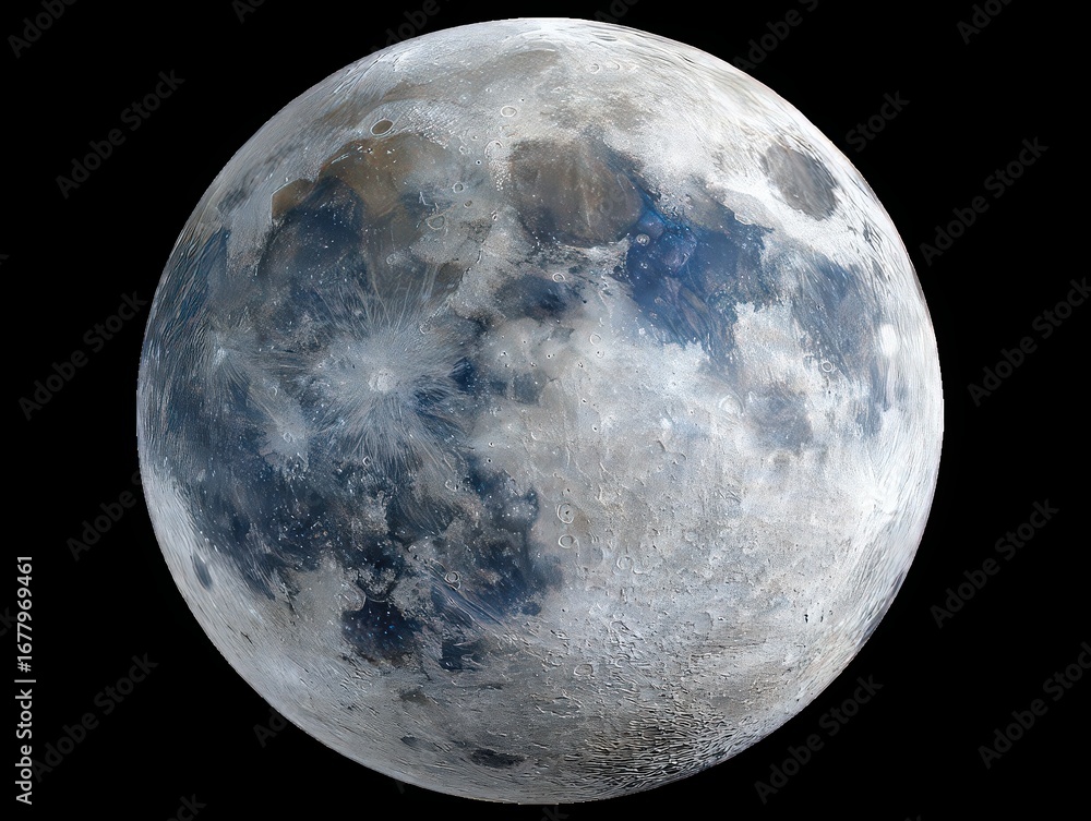 Naklejka premium Detailed Gray Moon Surface High Resolution Image