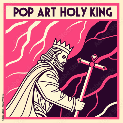 Jesus crowned  radiant  art.