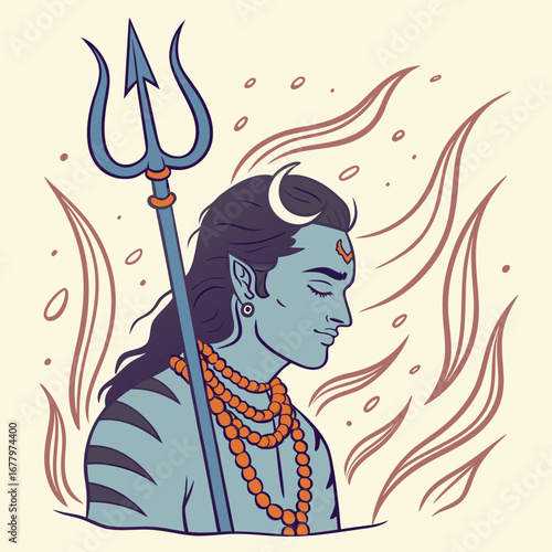 Shiva trident calm 
