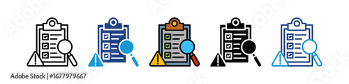 Risk Assessment multiple icon