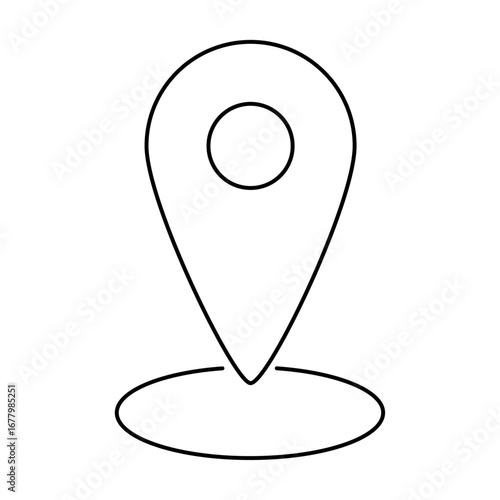 Location Pin Line Icon of Navigation & Map Icon Set