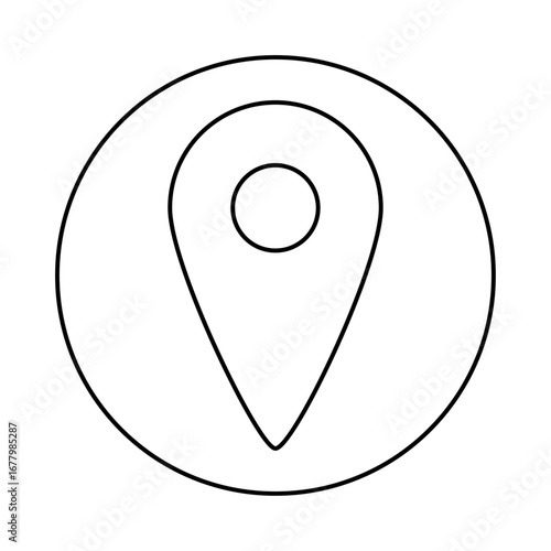 Map Target Line Icon of Navigation & Map Icon Set