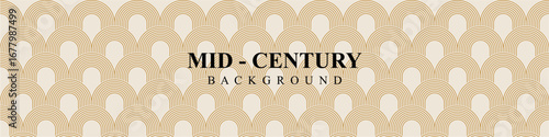 Stripe line mid century background vector for retro aesthetics, minimal art, and graphic design. Useful for illustrating a timeless, classic feel.