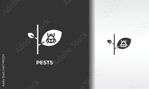 Pests Vector, Icon Or Logo Sign Isolated Symbol Illustration