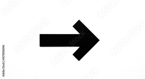 Free Download Simple image of a black arrow pointing to the right on a plain white background in a studio shot - GFXLoad
