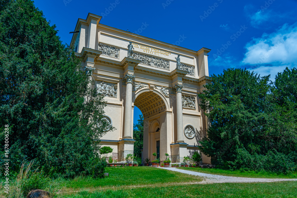 Fototapeta premium Rendezvous temple at Lednice-Valtice complex in Czech republic