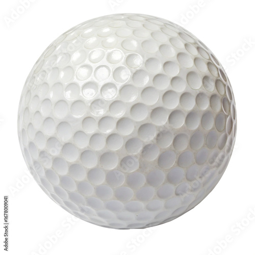 white golf ball isolated, cut-out 
