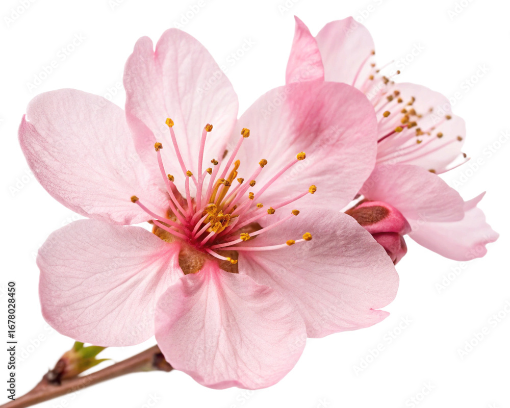 Obraz premium pink cherry blossom cut-out 