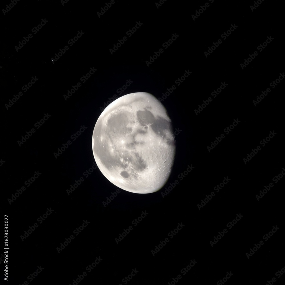 Obraz premium full moon over blue sky