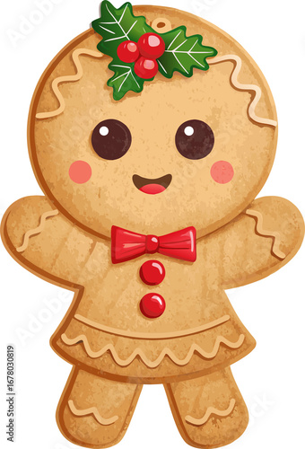 gingerbread christmas clipart, christmas gingerbread man transparent background
