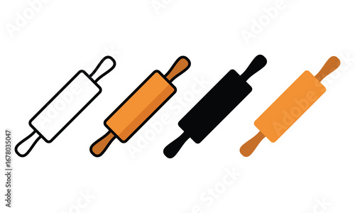 Rolling Pin icon set