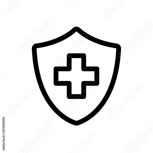 Health Insurance Line Icon of Healthcare Service Icon Set