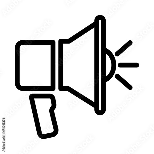 Job Announcement Line Icon of Human Resources and Recruitment Icon Set