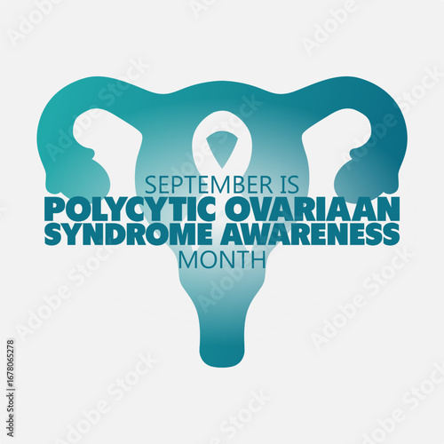 vector graphic of Polycystic Ovarian Syndrome Awareness Month ideal for Polycystic Ovarian Syndrome Awareness Month celebration