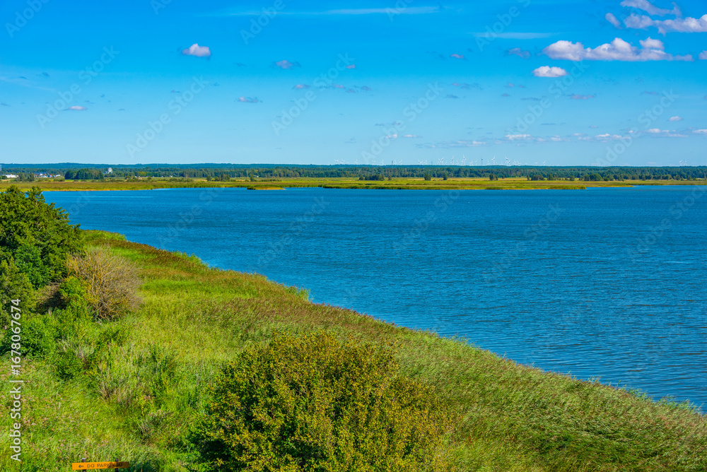 Obraz premium Leba lake in Slowinski national park in Poland