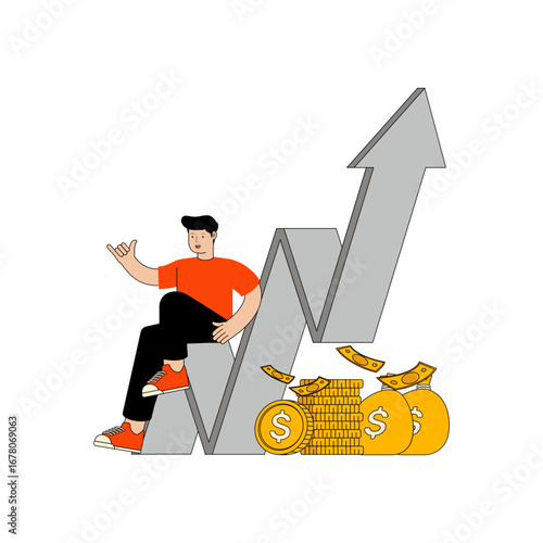 Financial Market Growth illustration