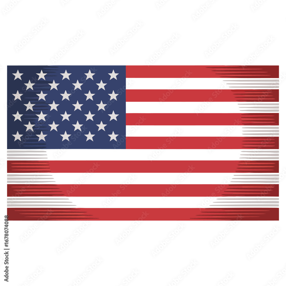 Naklejka premium united states flag