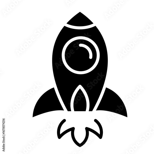 Rocket  Icon Element For Design