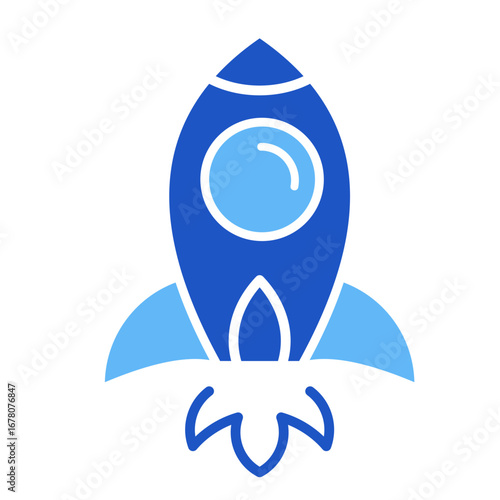 Rocket  Icon Element For Design
