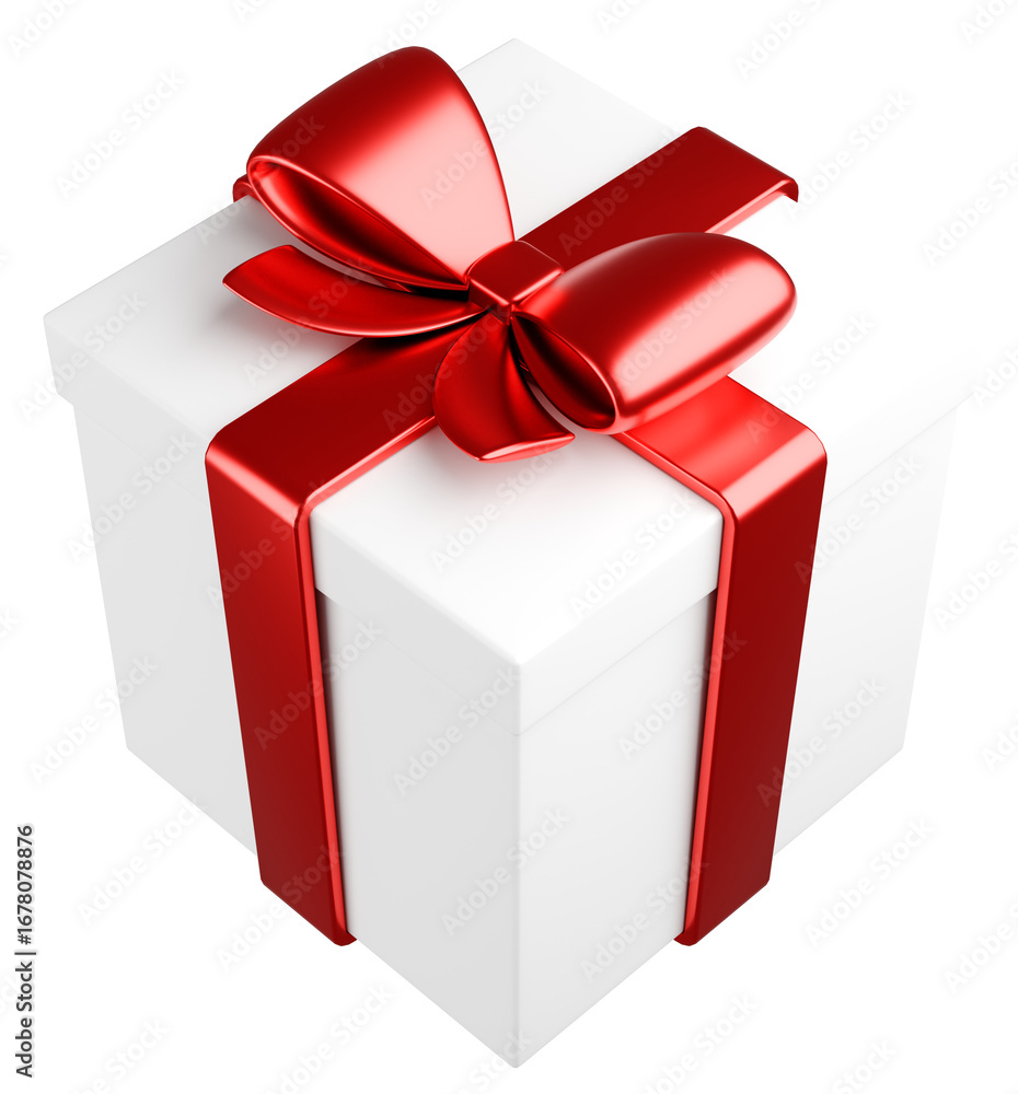Obraz premium 3Dイラスト_プレゼント_赤