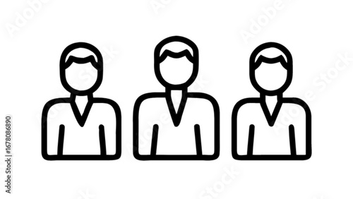 Teamwork group icon people vector illustration business team organization staff employees 100