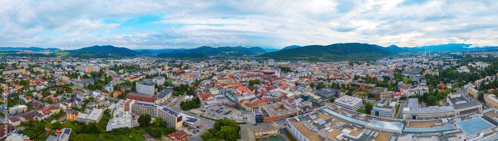 Fototapeta premium Panorama view of Zilina in Slovakia