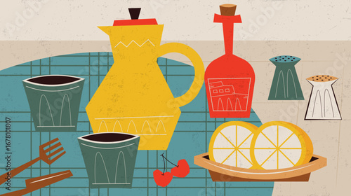 set of kitchen utensils