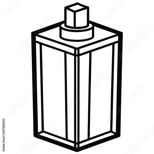 Vector illustration of an open and closed red lipstick tube for beauty and cosmetic concepts isolated on a white background