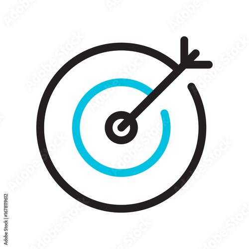 Target Marketing Line Icon for Digital Marketing Tools Icon Set