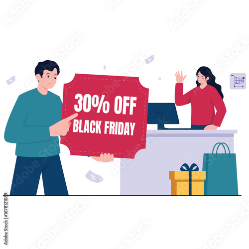 Black Friday Illustration