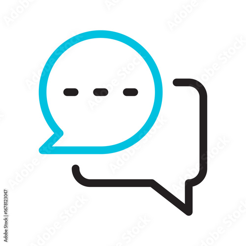 Direct Messaging Line Icon of Social Media Management Icon Set