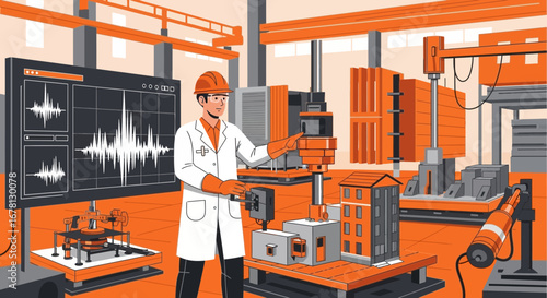 Structural integrity evaluation and analysis simulation in an industrial laboratory