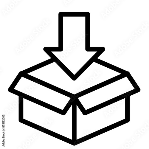 Software Deployment Line Icon of SaaS and Software Icon Set