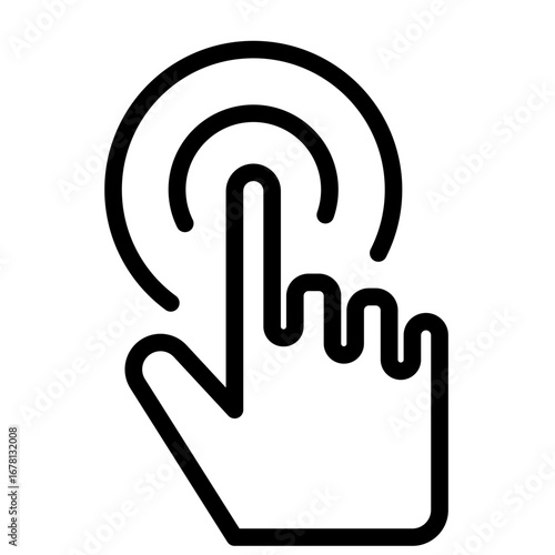 User Interface Interaction Line Icon of SaaS and Software Icon Set