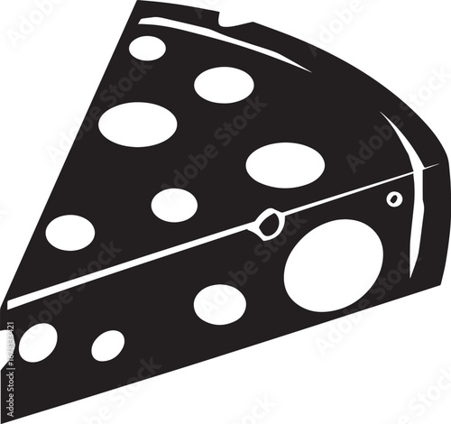 Cheese icon clean simple silhouette
