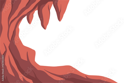 Junge Cave Cartoon Background Illustration
