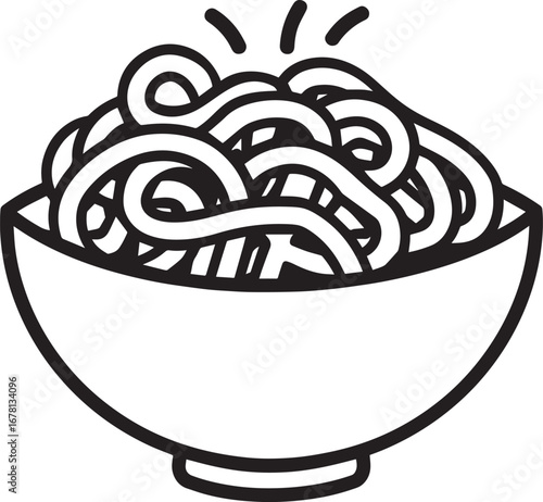 Pasta icon clean simple outline