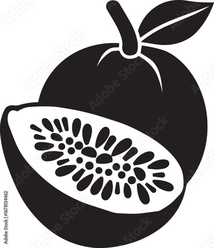 Guava fruit icon clean simple